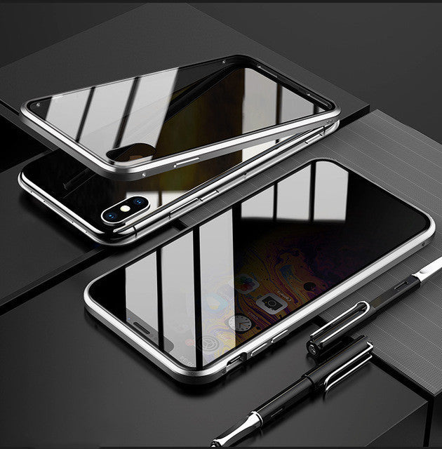 Phone Case Anti-peep Magnetic Protective Shell Magnetic Privacy Glass Case For Phone - Astoxia Official