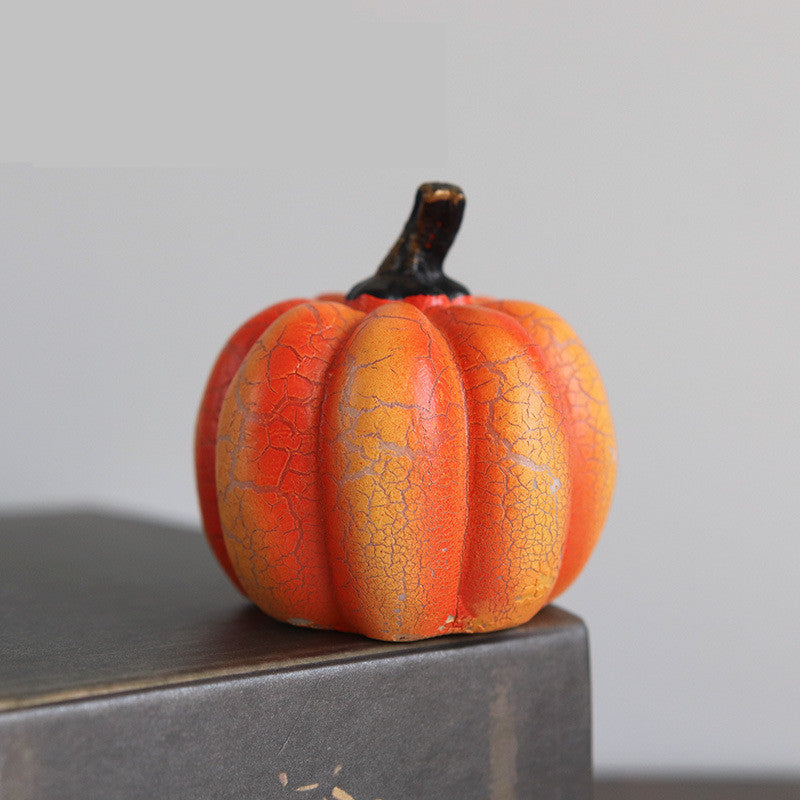 New Halloween Pumpkin Lantern Simulation Pumpkin LED Candle Lamp Resin Luminous Pumpkin - Astoxia Official