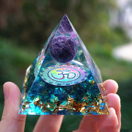 Pyramid Decoration Natural Crystal Gravel Energy Tower - Astoxia Official