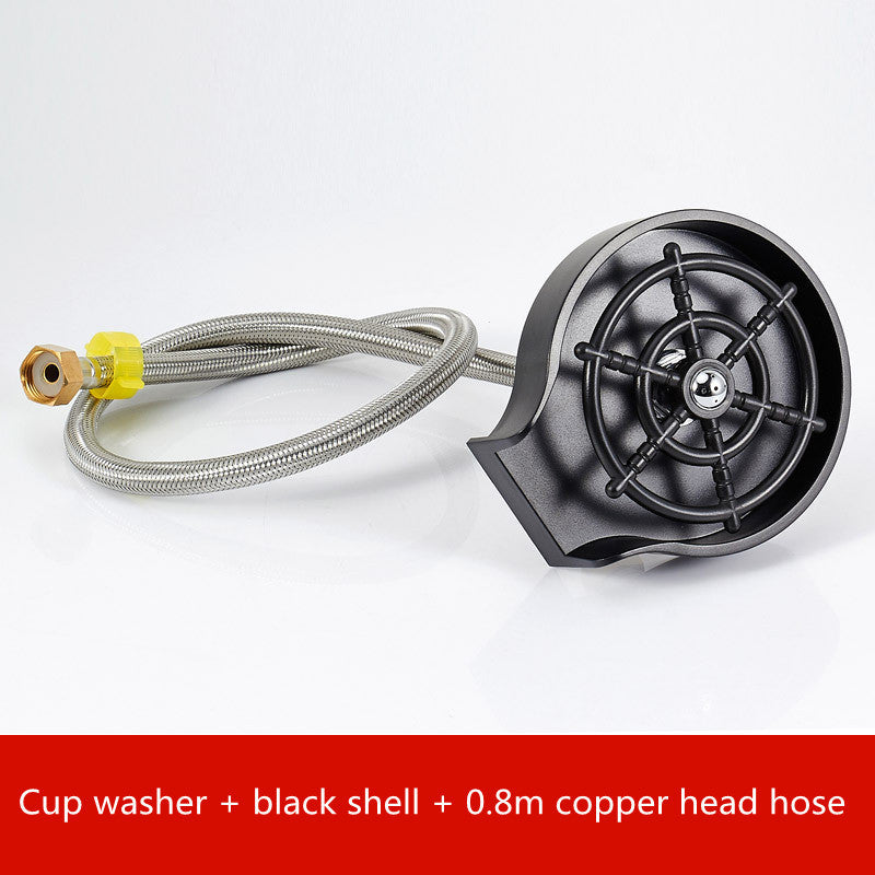 Bar Counter Cup Washer Sink High-pressure Spray Automatic Faucet Coffee Pitcher Wash Cup Tool Kitchen - Astoxia Official